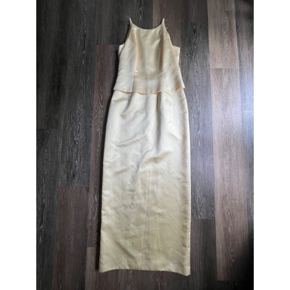Michaelangelo Pale Yellow Maxi Dress